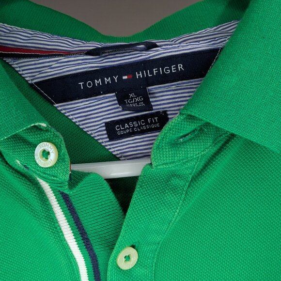 Tommy Hilfiger Classic Fit Polo Tee Kelly Green Size XL - Picture 3 of 3